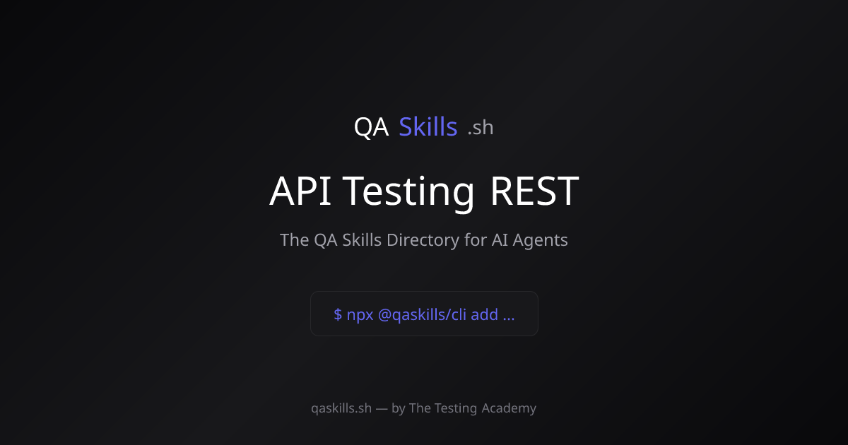 API Testing REST | QASkills.sh
