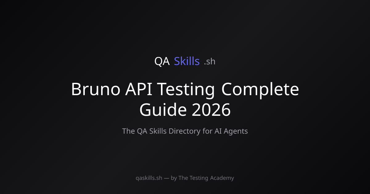 Bruno API Testing Complete Guide 2026 | QASkills.sh