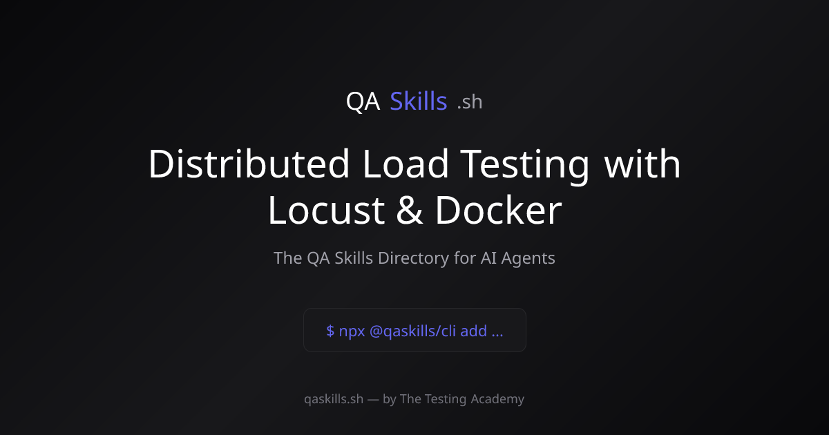 Distributed Load Testing with Locust & Docker | QASkills.sh