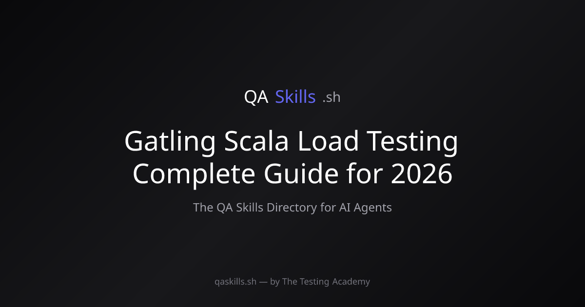 Gatling Scala Load Testing Complete Guide for 2026 | QASkills.sh