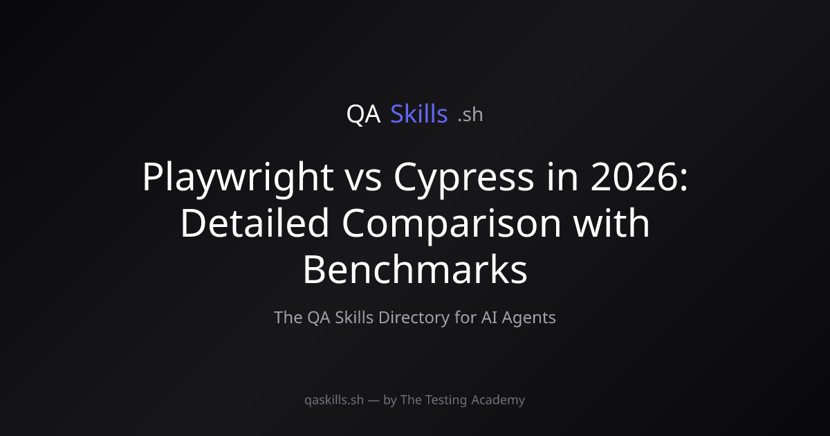 Playwright vs Cypress in 2026: Detailed Comparison with Benchmarks ...