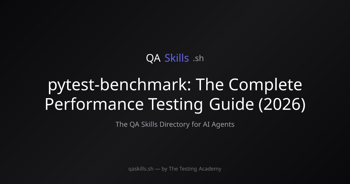 pytest-benchmark: The Complete Performance Testing Guide (2026 ...